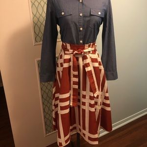 Ann Taylor A-Line Skirt with Pockets NWT